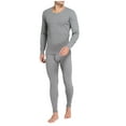 thumbnail image 4 of Chemises à Manches Longues pour Hommes Chemises à Manches Longues pour Hommes Coton Uni Coton Mince Col Rond Manches Longues sous-Vêtements Pantalon Ensemble, 4 of 8