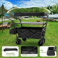 Linor Foldable Twin Stroller Wagon with Seat Belts, Canopy, Big Wheels