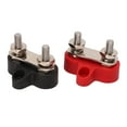 thumbnail image 3 of Bus Bar Terminal Block 1 Pair 48V Battery Power Stud Stainless Steel Post Bus Bar Terminal Block for Truck RV Boat, 3 of 8