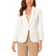 thumbnail image 1 of CHAQUETA BLAZER DE OFICINA PARA MUJERES INSPIRADA EN CHIC, CON SOLAPA, MANGAS LARGAS Y BOLSILLOS, COLOR BLANCO, 1 of 6