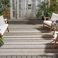thumbnail image 4 of Safavieh Beach House Merrilyn Striped Indoor/Outdoor Area Rug, Brown/Ivory, 9' x 12', 4 of 19