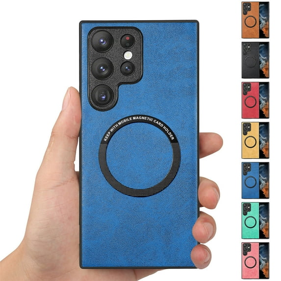For Samsung Galaxy S23 Plus 5G PU Leather Luxury Magsafe Shockproof Slim Phone Case Ultra Thin Fit Hybrid Phone Case Cover