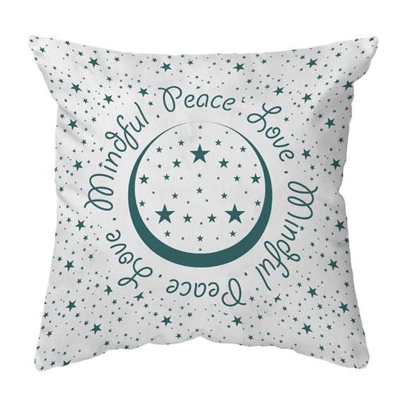 Throw Pillow Peace.Love.Mindful