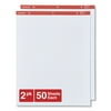 Universal UNV35601 27 in. x 34 in. Easel Pads/Flip Charts - White (2/Carton)
