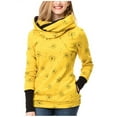 thumbnail image 1 of Chandails pour Femmes Automne Maternité Allaitement Chandail à Col Rond Compatible Allaitement Accès Caché Doux Extensible Mélange de Coton Chandail de Sport Femme Jaune P, 1 of 4
