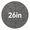 Gray/Linen/26 in, variant on ClinQ 26 Inch Counter Height Bar Stools Set of 2, Teddy Fleece Upholstered Chairs with Rubber Wood Legs, Backrest and Gold Footrest, Beige
