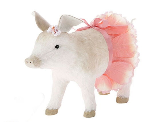 Pig In Tutu Standing Figurine Enchanted Spring & Easter Collection ...