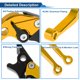 thumbnail image 4 of Palancas de freno y embrague cortas para Yamaha YFZ 450 S/T/V 2003-2006, palanca de freno ajustable de motocicleta, aleación de aluminio, tono dorado sólido, 1 par, 4 of 6