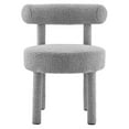 thumbnail image 6 of Side Dining Chair, Set of 2, Light Grey Gray, Fabric, Kitchen Cafe Bistro Hospitality Restaurant, Modern Contemporary HB36147, 6 of 11
