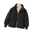 thumbnail image 2 of Sonducket El poliéster se mantiene acogedor y elegante chaqueta acolchada de mujer para el calor del invierno chaqueta gruesa acolchada de Abrigos y chamarras Negro METRO, 2 of 6