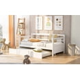 thumbnail image 6 of Twin Size Daybed with Trundle - Solid Pine Wood, Space-Saving, 6 of 12