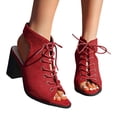 thumbnail image 4 of WILLBEST Sandalias Flexibles De Mujer, Zapatos Casuales De Moda Para Mujer, Sandalias De Tacón Alto Con Punta Abierta Para Uso Diario, 4 of 7