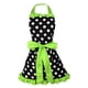 thumbnail image 1 of Delantal de mujer, delantal de cocina retro, delantal de cocina, delantal con pechera, delantal de parrilla con presilla Verde, 1 of 6