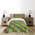 thumbnail image 4 of Ambesonne Ethnic Quilted Bedspread Set 2 Pcs, Folk Native, Twin Size, Multicolor, 4 of 5
