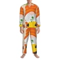 thumbnail image 3 of Lsque Hello Fall Gnomes 1 Pattern Long Sleeve Pajama Set for Men - Soft 2-Piece Sleepwear and Loungewear Set with Pockets, Comfy Nightwear-Medium, 3 of 7