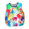 thumbnail image 3 of Bata de arte para niños, bata de pintura, ligera, fácil de limpiar, impermeable, delantal para S, 3 of 9