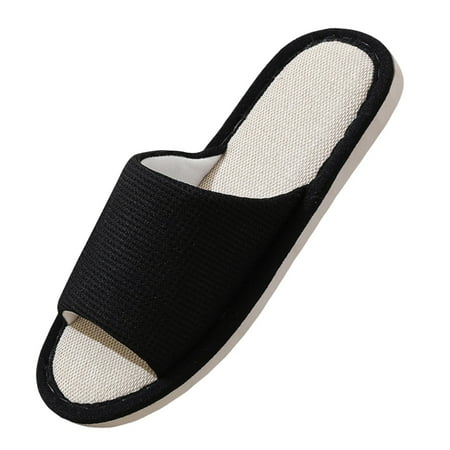 

NOKIO Men S Open-Toe Indoor Slippers Men S Fuzzy Slippers Men S Fleece-Lined Slippers Men Indoor Non Slip Home Slippers Four Seasons Indoor Slippers Couple Models Shoes Soft Snow Angel Men S Slippers