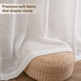 thumbnail image 4 of DriftAway Linen Curtains 84 Inches Long for Living Room Semi Sheer 2 Panels Farmhouse Natural Flax 3 Inch Rod Pocket Back Tab Boho Rustic Light Filtering Window Drapes for Bedroom Privacy Assured, 4 of 8