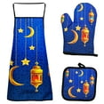 thumbnail image 1 of Eid Al-Fitr Espesado Hornear Horno de alta temperatura Guantes Aislamiento Almohadilla Delantal Conjunto de aislamiento Wmkox8yii hjk6299, 1 of 1