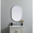 thumbnail image 3 of Elegant Decor Metal Frame Oval Mirror 20x30 Inch in Silver, 3 of 12
