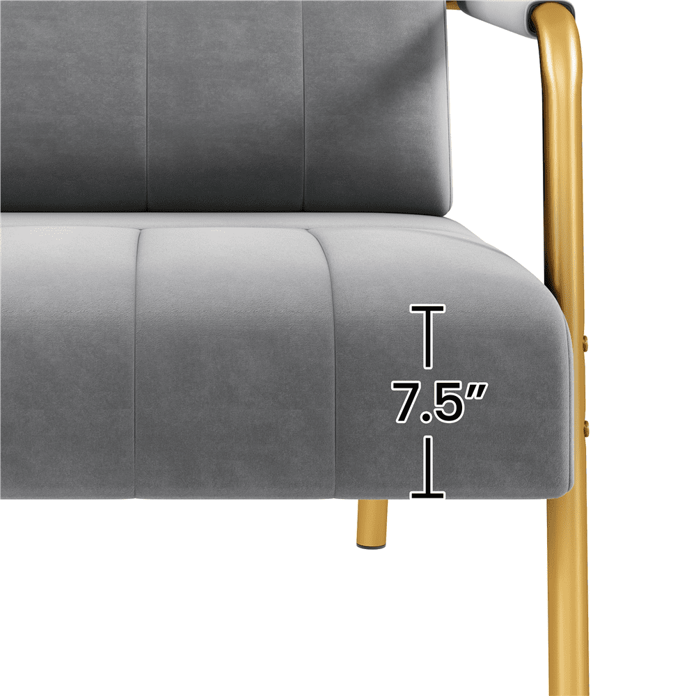 Renwick 56.5'' W Modern Upholstered Sofa Couch with 2 Pillows, Light Gray