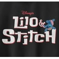 thumbnail image 2 of Junior's Lilo & Stitch Red and White Logo Racerback Tank Top Black 2X Large, 2 of 5