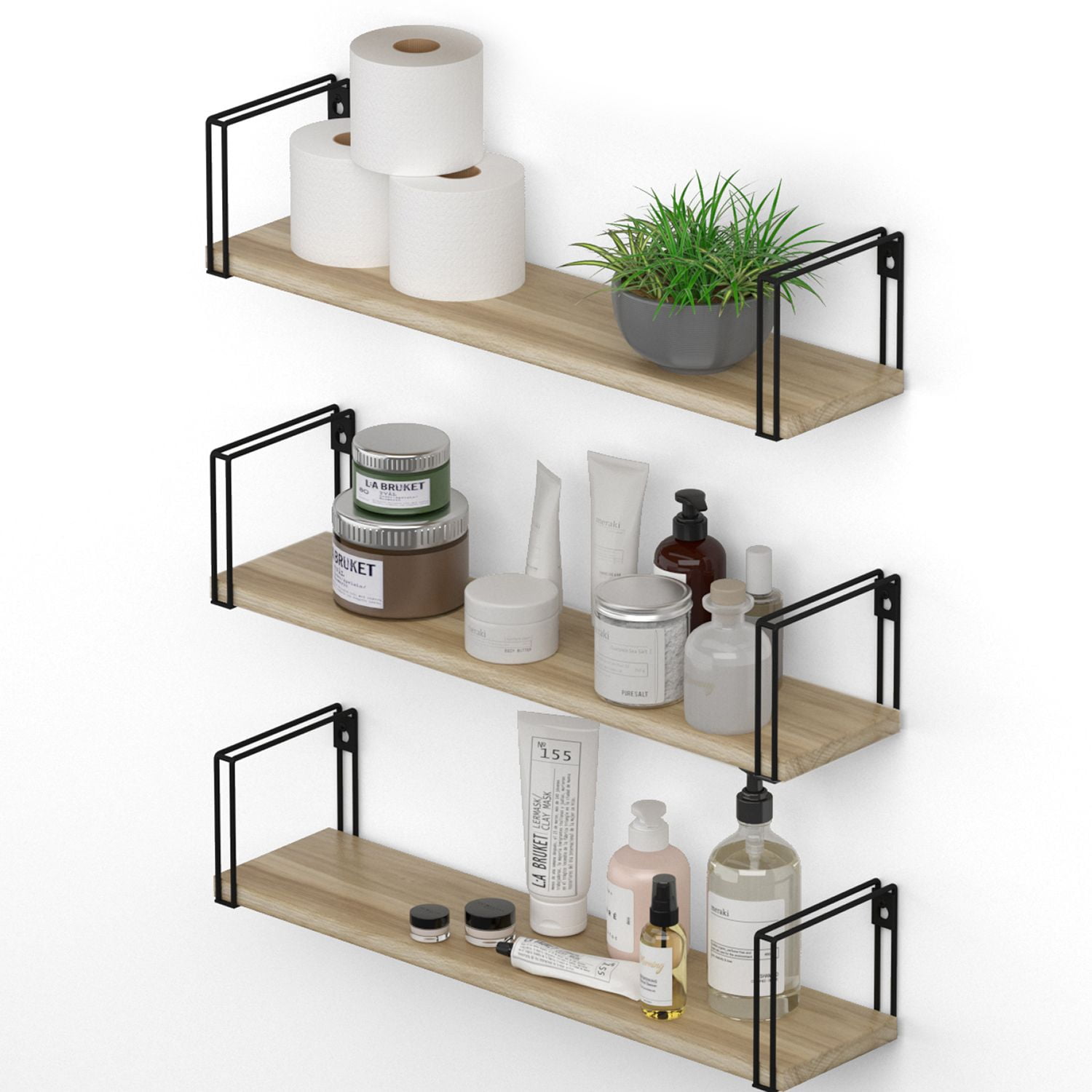 White Bathroom Shelves with Brackets Everything Bathroom