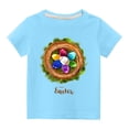 thumbnail image 2 of Edvintorg Easter Shirts for Kids Toddler Boys Girls Cotton Tshirt Fashion Cute Printed Round Neck Short Sleeve Top 3-10Years Children's Clothing, 2 of 4