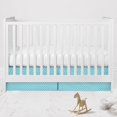 thumbnail image 2 of Bacati - Multiple Options of Crib or Toddler Bed Skirt or Dust Ruffle 100% Cotton Percale, Mix N Match Pin Dots, 2 of 36