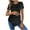 #026-Black, variant on Women's Maternity Shirts, Crew Neck Maternity Top Short Sleeve Casual Cotton Tee Pregnancy Clothes