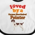 thumbnail image 4 of Inktastic German Shorthaired Pointer Owner Girls Baby Bib, 4 of 4