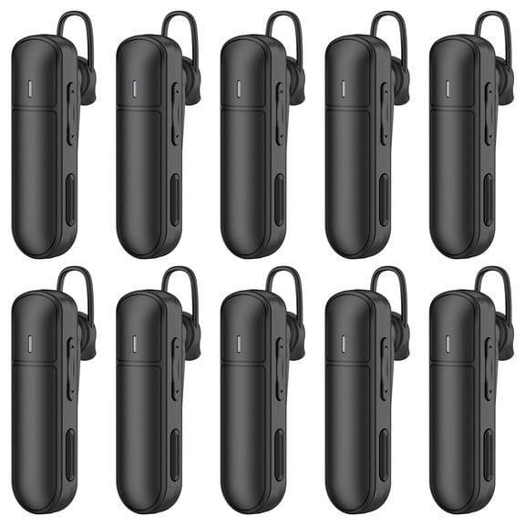 Cbcbtwo GT-268 Earhook Walkie Talkie,Mini Rechargeable Two Way Radios Long Range,Small Walkie Talkie for Restaurants Supermarket Hospital(10 pack)