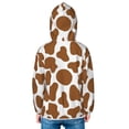 thumbnail image 4 of Kids Zip Up Hoodie for Boys Girls Toddler - cute brown cow print Lightweight Long Sleeve 2T Boys Girl Clothes, Sun Protection Windproof Jackets Hoodie Sweatshirt, 4 of 7