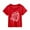 Red, variant on Girls Shirts Football Fans Sports Rugby Lovers Summer Kids Character Football Rugby Letter Printing Short Sleeve Out Wear T Shirt