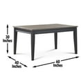 thumbnail image 4 of Steve Silver Raven Noir Two-Tone Ebony and Driftwood 6-Piece Dining Set, 4 of 12