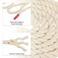 thumbnail image 3 of Unique Bargains Natural Twisted Cotton Rope 5/8 Inch x 66 Feet 3 Strand Tug of War Rope with Sealing Tape Beige, 3 of 5