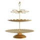 thumbnail image 3 of Soporte para cupcakes, soporte para pasteles, soporte para servir pasteles, elegante soporte para pasteles, plato de frutas Dorado, 3 of 9