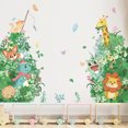 thumbnail image 5 of Juego de Pegatinas de Pared JAMW Animales de la Selva Jirafa León Oso Sencillez, 5 of 5
