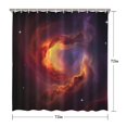 thumbnail image 5 of Colorful Starry Sky and Universe Modern Waterproof Shower Curtain Set with 12 Hooks, Washable Decorative Bathroom Shower Curtain, 5 of 6