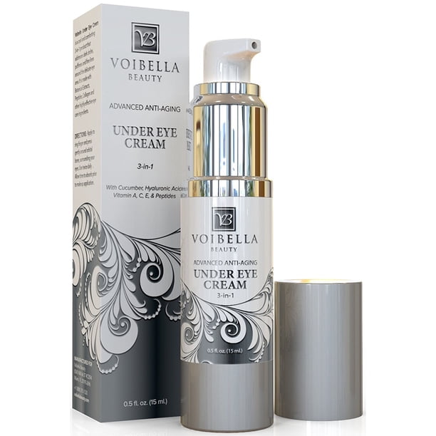 Crema antienvejecimiento debajo de los ojos, tratamiento 3 en 1 para ojeras, ojos hinchados, bolsas y arrugas, reafirmante, hidratante e hidratante, colágeno natural de pepino, ácido hialurónico, reti