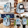 thumbnail image 3 of DISNIMO Axolotl Music Note Print Girls Backpack, Set of 3, Lightweight School Backpack with Lunch Bag & Pencil Case Set, 17 Inch School Bag Set Middle Elementary Preschool Kindergarten Supplies, 3 of 7