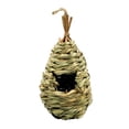 thumbnail image 2 of Visland Hummingbird House for Outside Hanging,Hand Woven Grass Bird Nest,Bird House with Rope for Outdoors Hanging,for Garden Tree Home Decorations Gardening Gift,for Canary Chickadee, 2 of 6