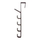 thumbnail image 1 of Colgador de puerta con 5 ganchos, estante organizador portátil multifuncional detrás de puerta para colgar ropa, toals, abrigos, baño, cocina Café Macarena Colgador de puerta, 1 of 6