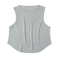 thumbnail image 2 of EIMELI Men Sports Tank Top Sleeveless Round Neck Solid Color Tops Running Fitness Tops for Men, 2 of 5