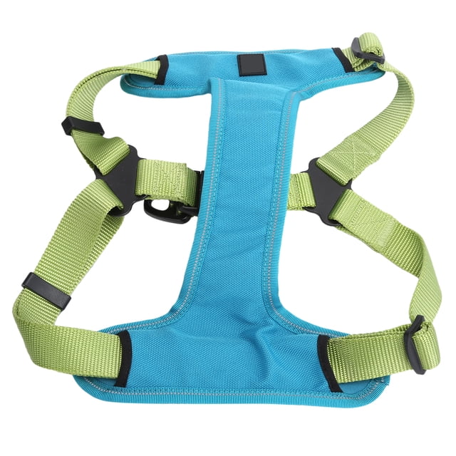 Arnés antipérdida para chaleco para perros, sin tirones, transpirable y ajustable, color verde L