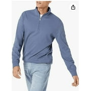 Amazon Essentials men's Lightweight French terry Quarter-Zip Mock Neck Sweatshirt, Indigo, XX-large