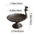 thumbnail image 3 of Sentmoon Window Bird Feeder Bird Feeder Vintage Rural Style Casts Iron Petal Shaped Garden Birds Feeder Ornament, 3 of 9