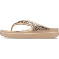 thumbnail image 1 of Sandalias Crocs Sloane para Mujer Cuña Dorada con Brillo Talla 7, 1 of 2