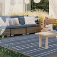thumbnail image 2 of Bohemian Arrow Line Indoor/ Outdoor Area Rug, 6' x 9', Grey, 2 of 9