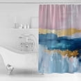 thumbnail image 4 of 60x72 Inch Shower Curtains for Bathroom Pink Blue Fabric Bath Curtain Decor Modern Artwork Oil Painting Abstract Waterproof Restroom Curtains Shower Set Accessories with 12 Hooks 60 Inch, 4 of 6